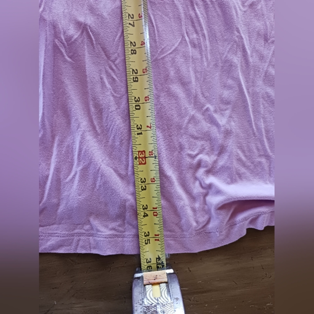 Basic Sleeveless T-Shirt Dress A Line Pockets Womens M Time&Tru Lilac Stretchy - Picture 8 of 9